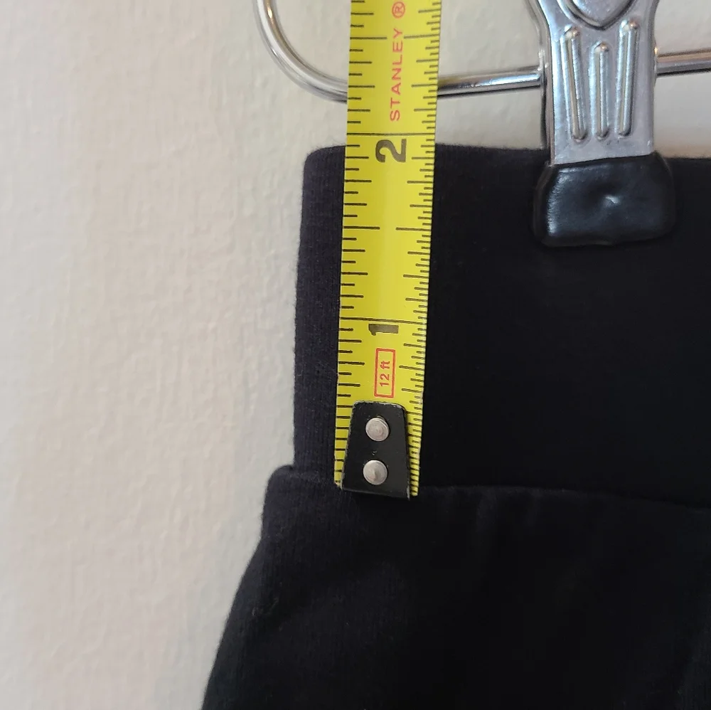 T by TALBOTS Black Cotton Blend Skort with Side Zippered Pockets PSmall NWT